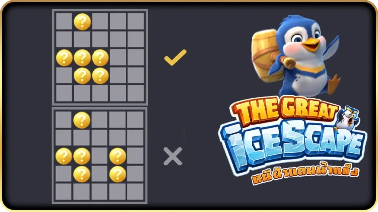 เพลย์ไลน์เอาชนะรางวัลภายในเกม The Great Icescape